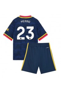 Arsenal Mikel Merino #23 Babyklær Borte Fotballdrakt til barn 2026-27 Korte ermer (+ Korte bukser)